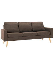 3-osobowa brązowa sofa - Eroa 3Q w sklepie Edinos.pl