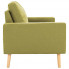 Trzyosobowa zielona sofa z tkaniny Eroa 3Q