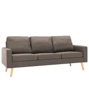 3-osobowa sofa taupe - Eroa 3Q