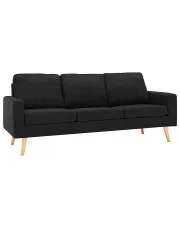 3-osobowa czarna sofa - Eroa 3Q