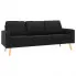 3-osobowa czarna sofa - Eroa 3Q