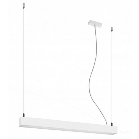 Biała liniowa lampa wisząca LED EX615-Pini