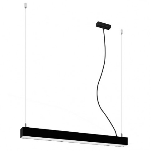 Czarna liniowa lampa wisząca LED EX615-Pini