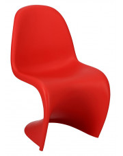 Designerskie krzesło czerwone - Dizzel w sklepie Edinos.pl