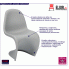 Jasnoszare krzeslo Dizzel designerskie