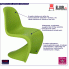 Zielone krzesło Dizzel designerskie