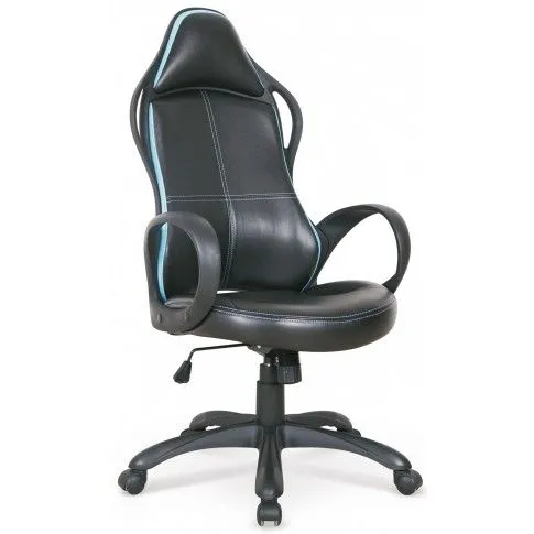 Zdjęcie produktu Fotel obrotowy Uzet - czarno-niebieski.