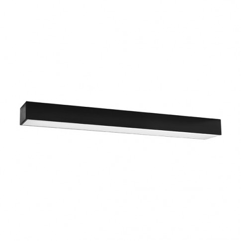 Czarny podłużny plafon LED EX622-Pini