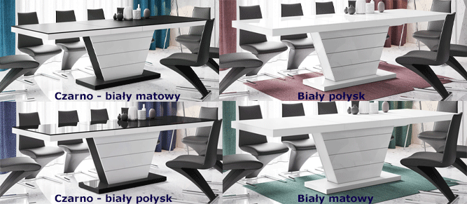 Rozkładane stoły nowoczesne Verino - eleganckie