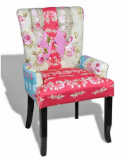 Pikowany fotel patchworkowy -Tilia