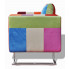 Klubowy kolorowy fotel patchworkowy Torno