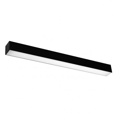 Czarny minimalistyczny podłużny kinkiet LED EX631-Pini