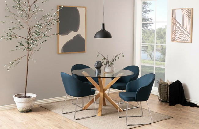 Nowoczesne krzesło tapicerowane - Andy