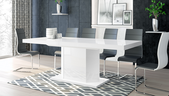 Biały stół rozkładany Walder 3X - elegancki