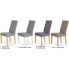 Szczegółowe zdjęcie nr 4 produktu Krzesło drewniane Iston - popiel + biel