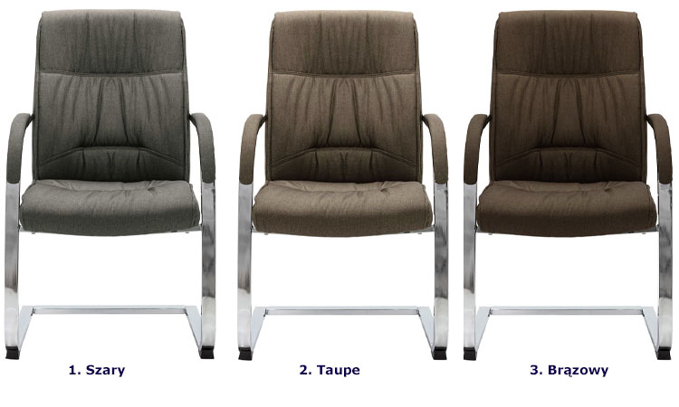 Kolory nowoczesnego krzesła konferencyjnego Lauris 3X