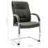 Szare tapicerowane krzesło biurowe Lauris 3X