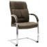 Tapicerowane krzesło biurowe w kolorze taupe Lauris 3X