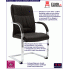 Ergonomiczne tapicerowane eko skórą krzesło biurowe Lauris 2X