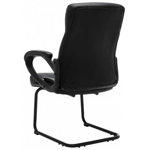 Czarny nowoczesny fotel konferencyjny Olzo