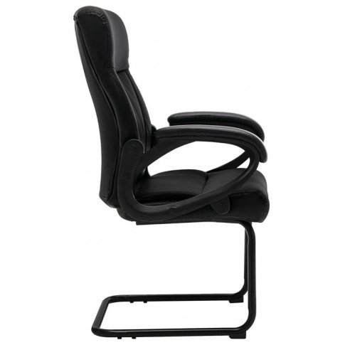 Ergonomiczne czarne krzesło konferencyjne Olzo