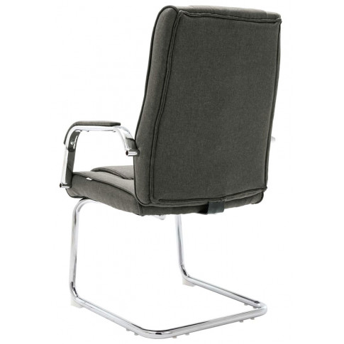 Tapicerowane krzesło konferencyjne Glomer 3X szare
