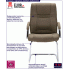 Krzesło biurowe tapicerowane tkaniną Glomer 3X taupe