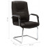 Czarne nowoczesne krzeslo konferencyjne Glomer 2X