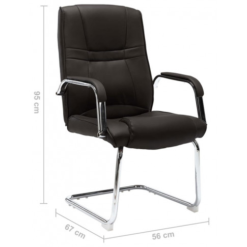 Czarne nowoczesne krzeslo konferencyjne Glomer 2X
