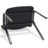 Czarne ergonomiczne krzesło konferencyjne Marvis