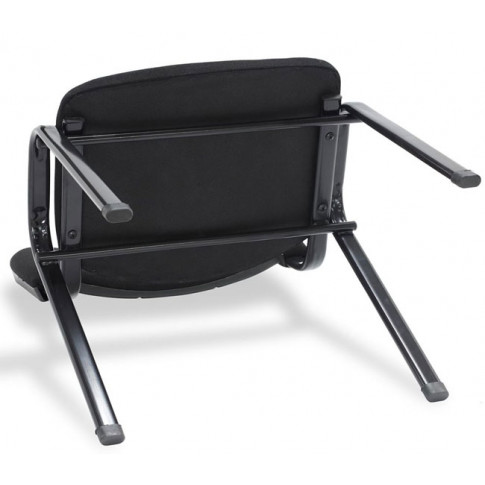 Czarne ergonomiczne krzesło konferencyjne Marvis