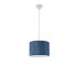 Niebieska lampa wisząca z okrągłym abażurem EX651-Bles