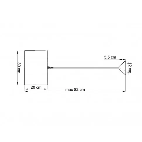 Wymiary lampy wiszącej EX652-Paki