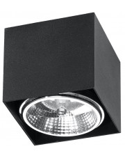 Czarny kwadratowy plafon LED kostka - EX656-Blaki