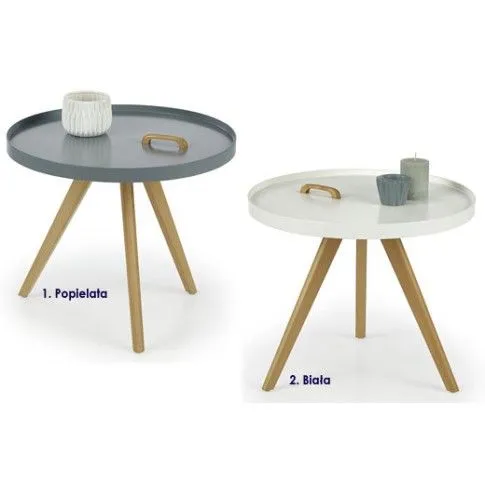 Zdjęcie skandynawski stolik kawowy popiel połysk Sevri | Edinos.pl