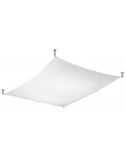 Biały tkaninowy plafon LED 130x105 cm - EX659-Luni w sklepie Edinos.pl