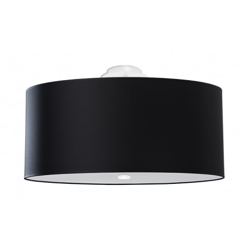 Czarny minimalistyczny okrągły plafon EX677-Otti