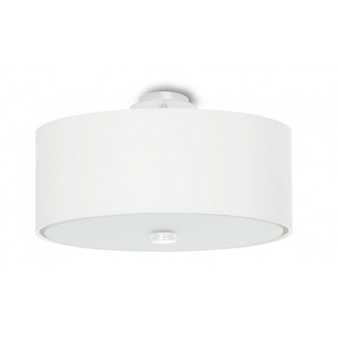 Biały minimalistyczny plafon LED EX661-Skalo