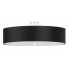 Czarny minimalistyczny plafon LED EX662-Skalo