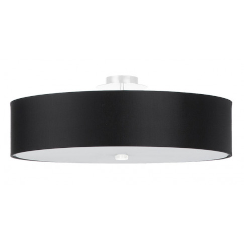 Czarny minimalistyczny plafon LED EX662-Skalo