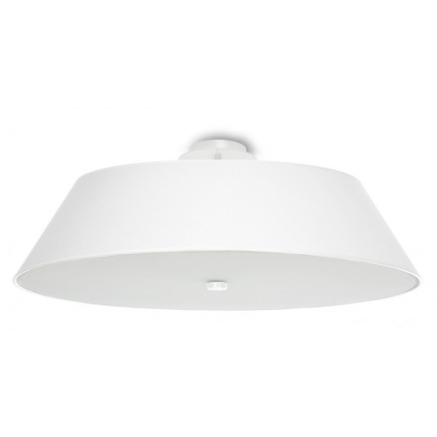 Biały minimalistyczny plafon LED EX666-Vegi