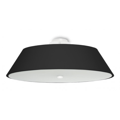 Czarny okrągły plafon LED EX666-Vegi