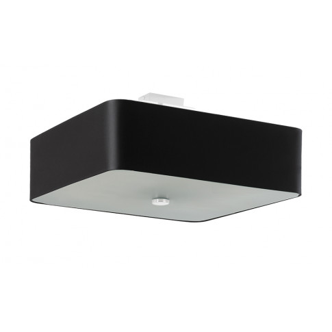 Czarny kwadratowy plafon LED EX667-Lokki