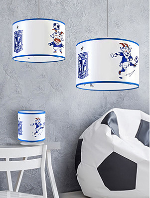 Biało-niebieska lampa wisząca EX671-Umbro dla dziecka