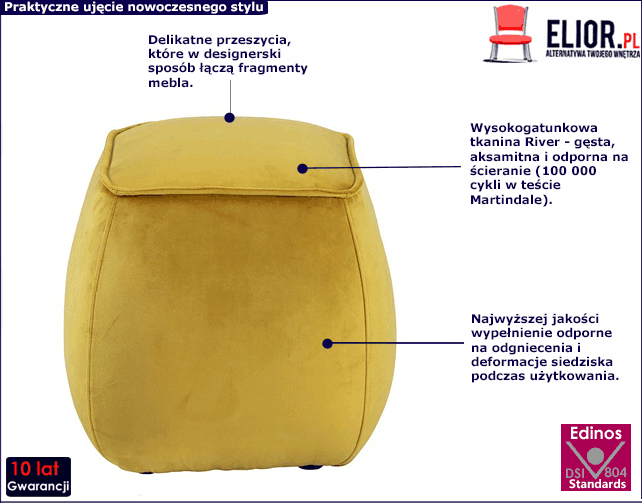 Żółta pufa Muskar 4X