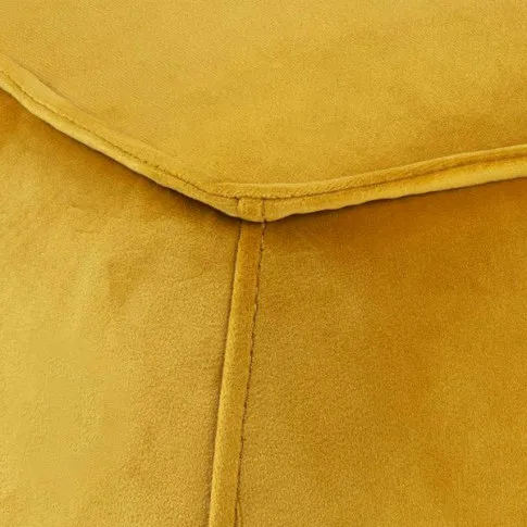 Żółta welurowa pufa Arktos 4X