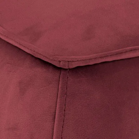 Czerwona tapicerowana pufa Arktos 4X