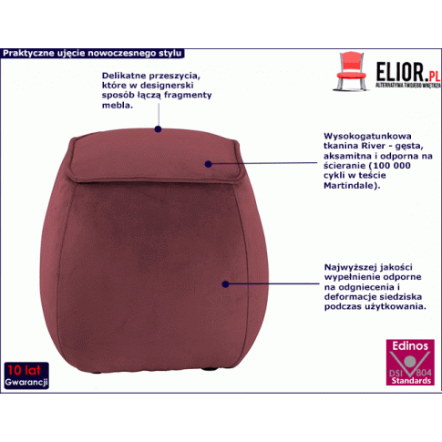 Owalna pufa do salonu Arktos 4X