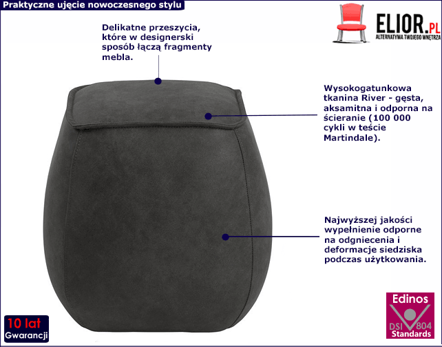 Szara pufa Muskar 4X