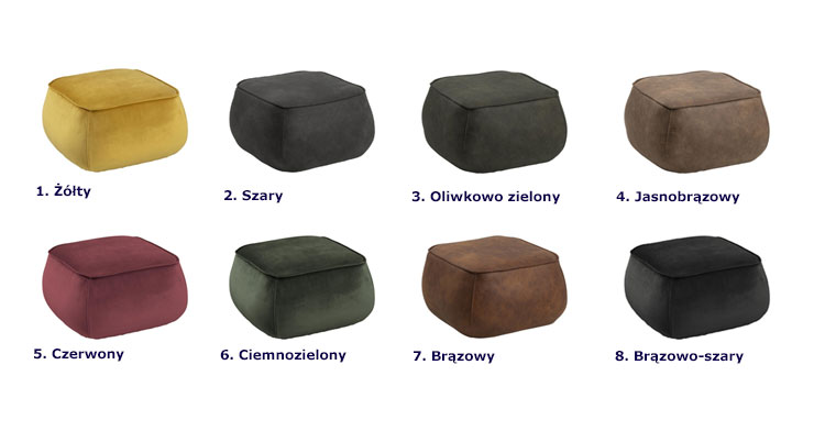 Kolory puf Muskar 2X